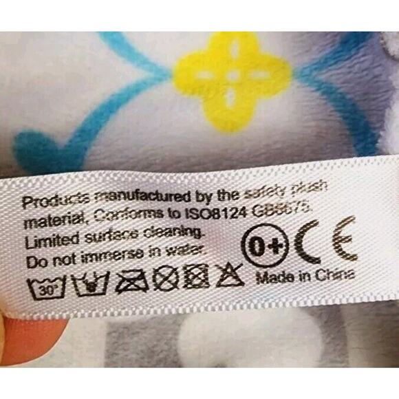 BABY DODO Plush Security Blanket Elephant Lovey Lovie Grey Nursery Shower Gift - Picture 7 of 9